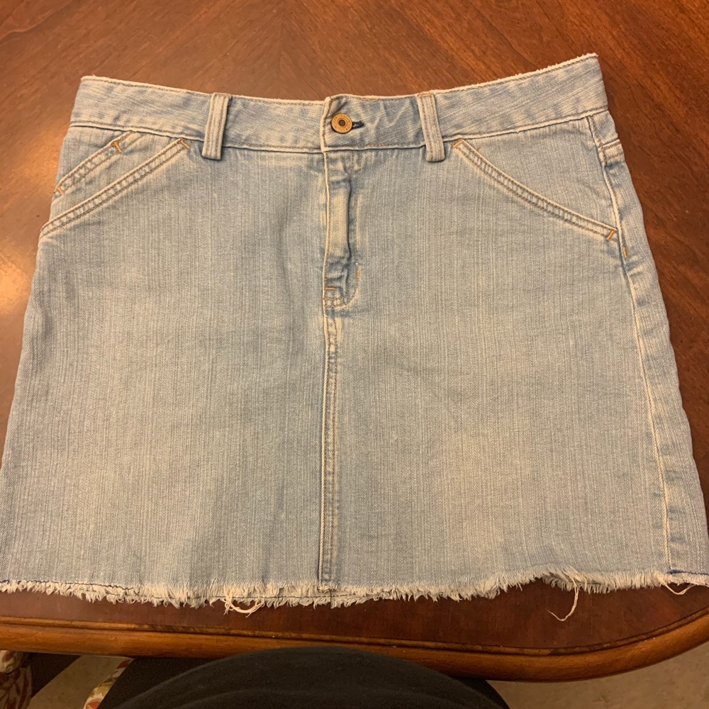 Gap blue jean mini skirt
